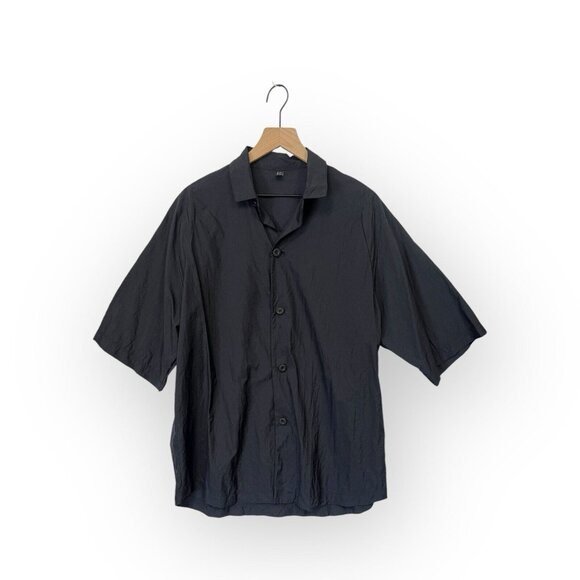TEATORA Cartridge Short Sleeve Shirt Size 3 Navy Blue US Size L Large